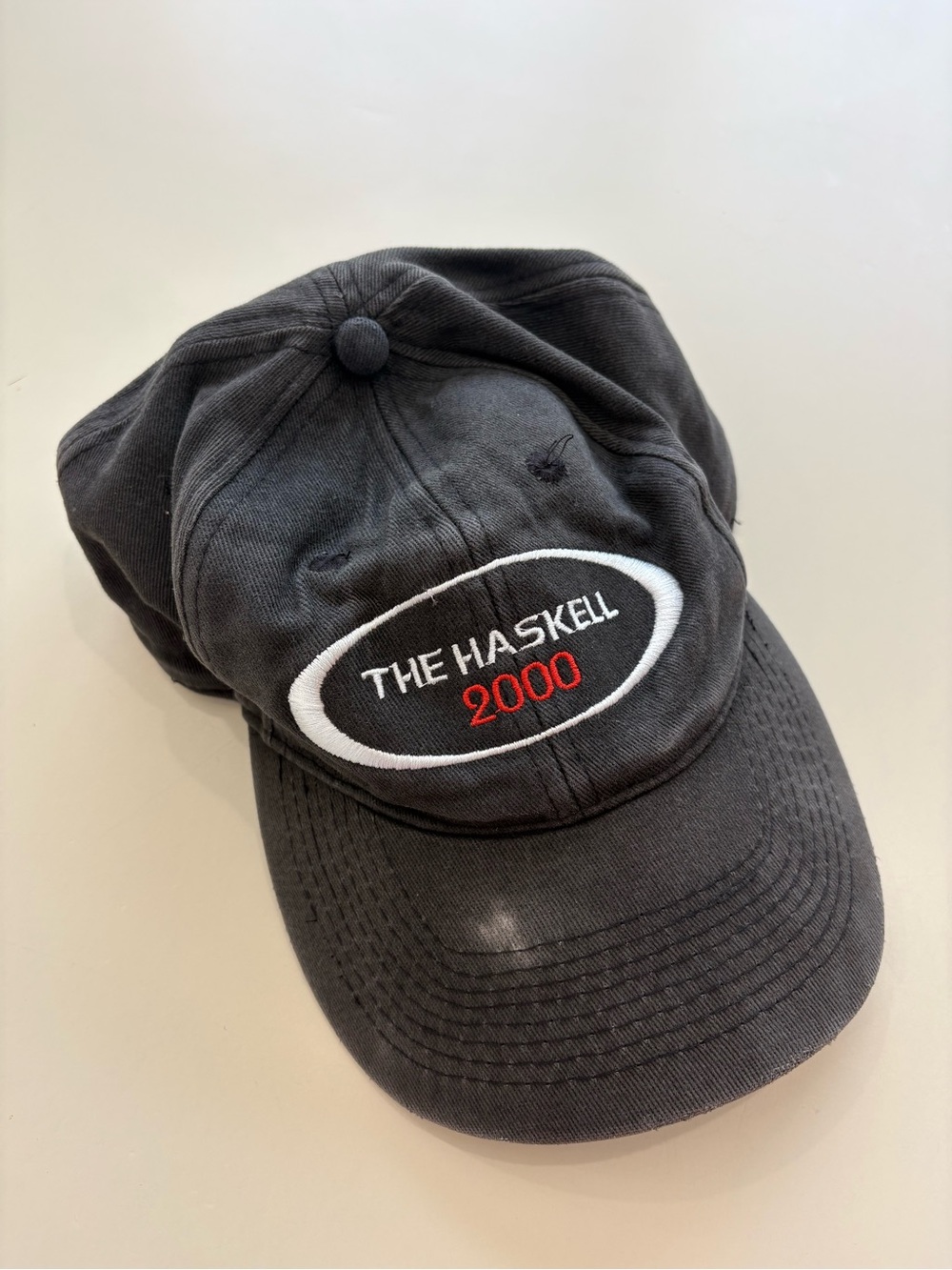 2000 Black Embroidered Cotton Baseball Cap